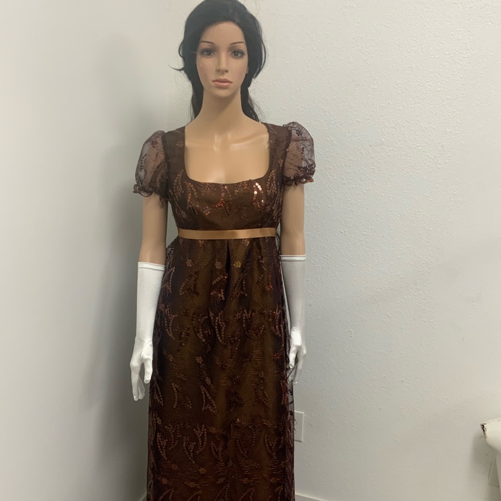 Regency style dress costume